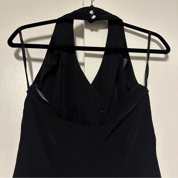 Handmade Halter Contrast Pleated Hem Floral Mini Dress Size Medium - Picture 5 of 7